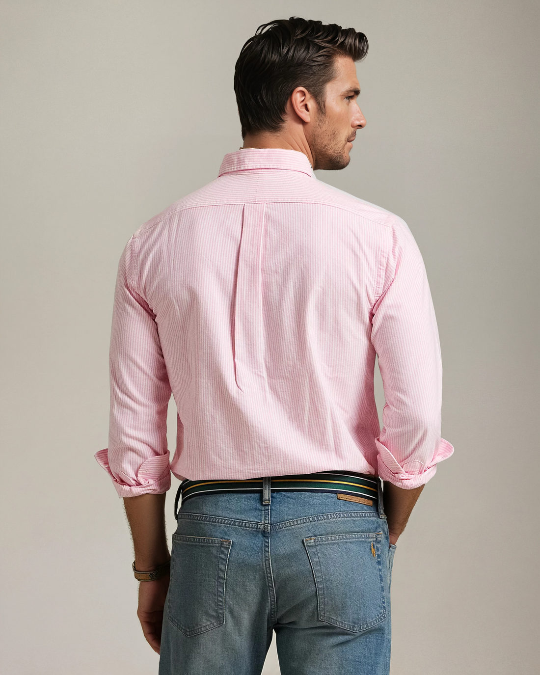 The Iconic Oxford Stripes- Pink Stripes