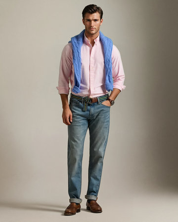 The Iconic Oxford Stripes- Pink Stripes