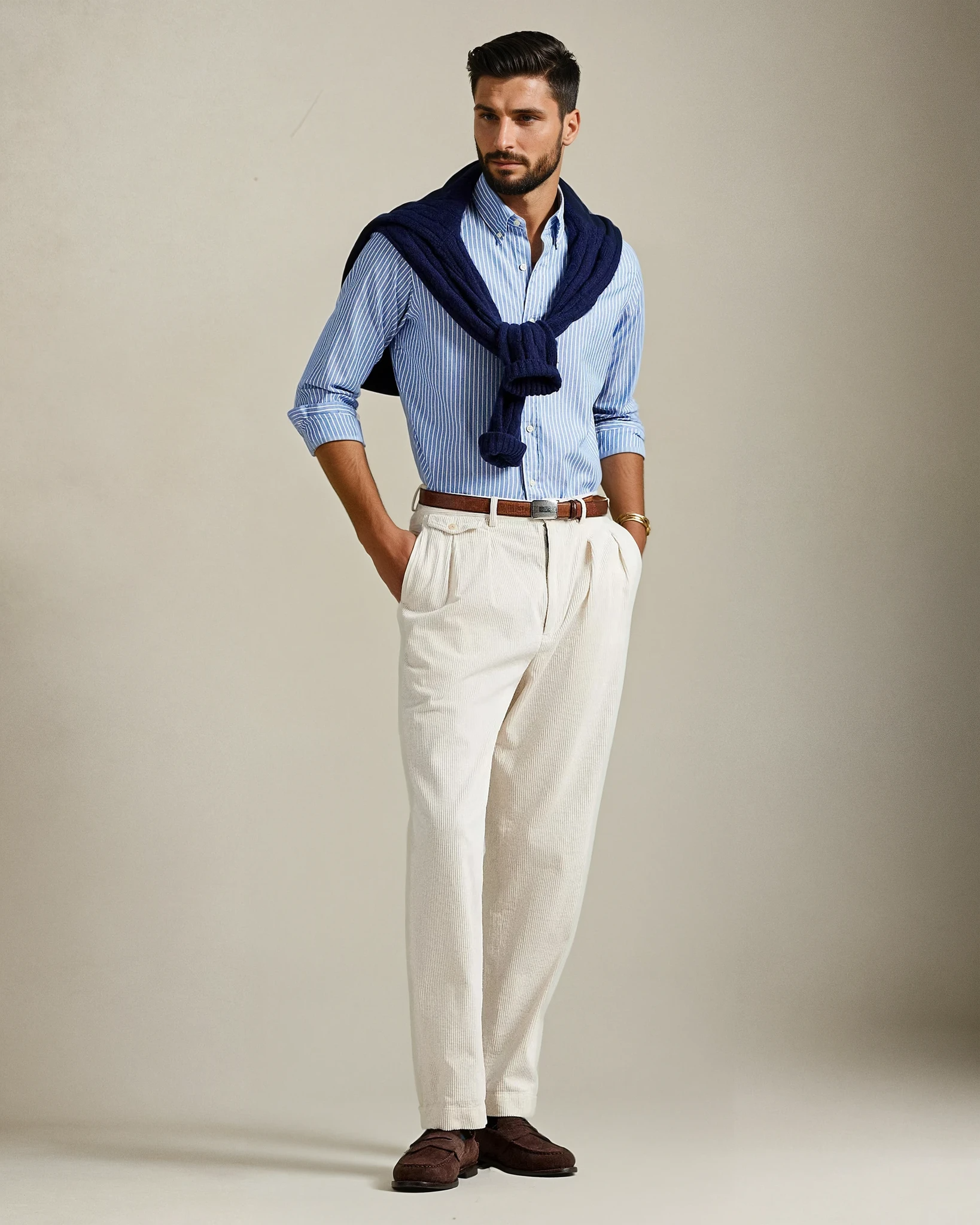 The Iconic Oxford Stripes - Blue Stripes