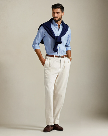 The Iconic Oxford Stripes - Blue Stripes